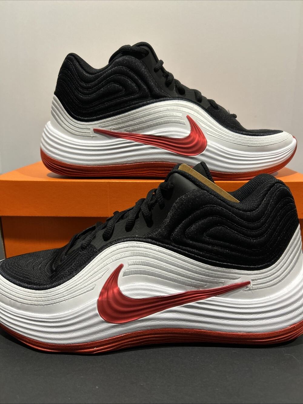 Men's Basketball Shoes Size 10.5 Nike Precision 8 Mid Black Red White IH1105003